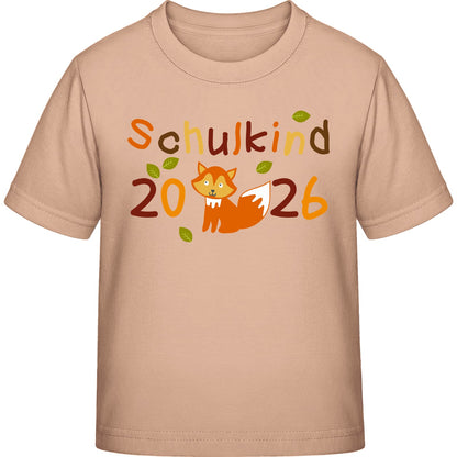 Kinder T-Shirt Einschulung Fuchs – Schulkind 2026