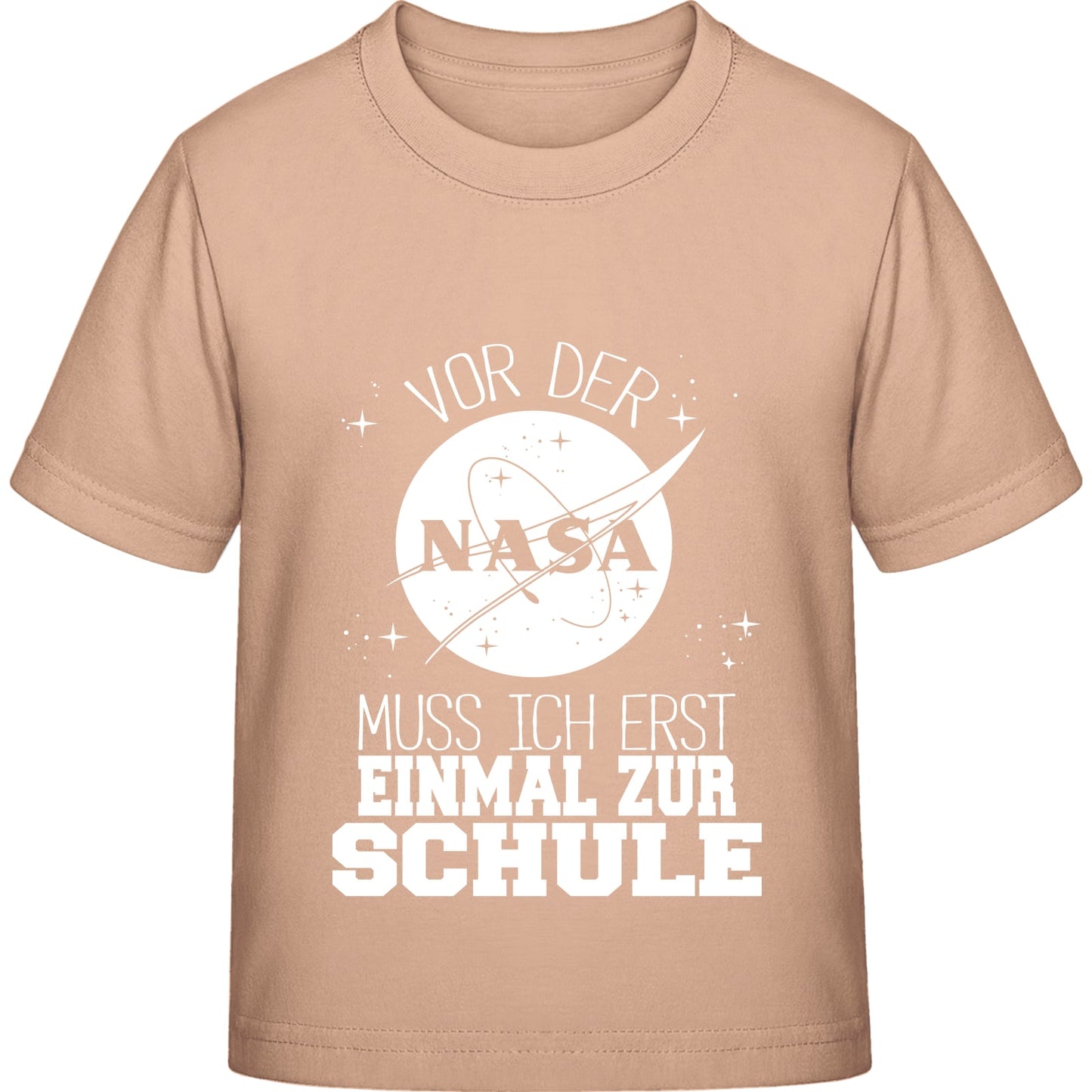 Kinder T-Shirt Einschulung NASA – Vor der NASA muss ich erst zur Schule