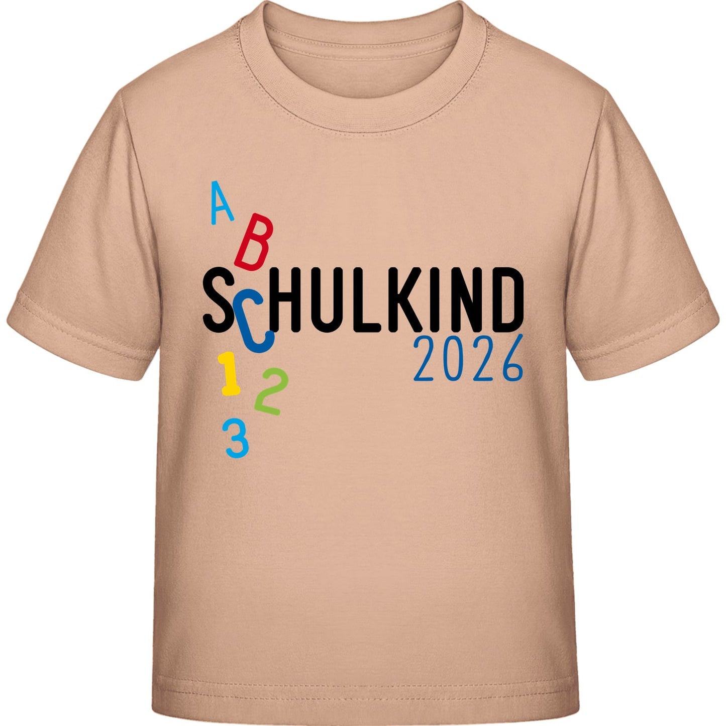Kinder T-Shirt Einschulung ABC Schulkind 2026 – Schulstart-Geschenk