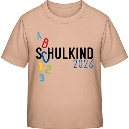 Kinder T-Shirt Einschulung ABC Schulkind 2026 – Schulstart-Geschenk