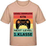 Kinder T-Shirt Einschulung Gamer – Level Complete Kita, Next Level 1. Klasse