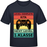 Kinder T-Shirt Einschulung Gamer – Level Complete Kita, Next Level 1. Klasse
