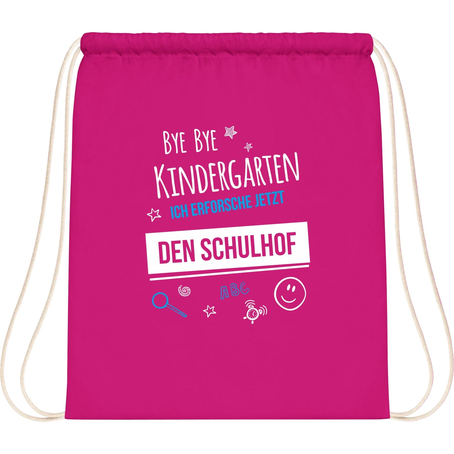 Turnbeutel Einschulung Bye Bye Kindergarten Schulhof