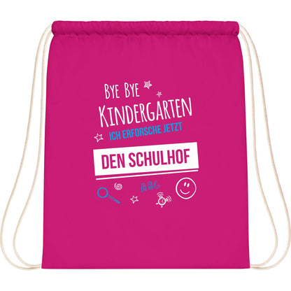 Turnbeutel Einschulung Bye Bye Kindergarten Schulhof