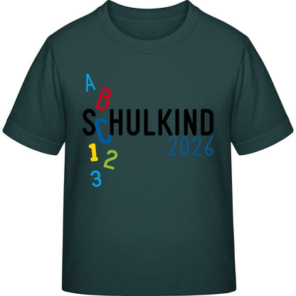 Kinder T-Shirt Einschulung ABC Schulkind 2026 – Schulstart-Geschenk