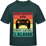 Kinder T-Shirt Einschulung Gamer – Level Complete Kita, Next Level 1. Klasse