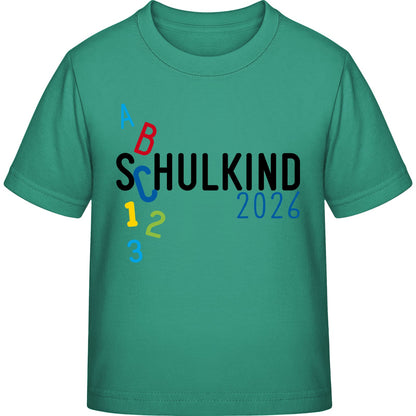 Kinder T-Shirt Einschulung ABC Schulkind 2026 – Schulstart-Geschenk