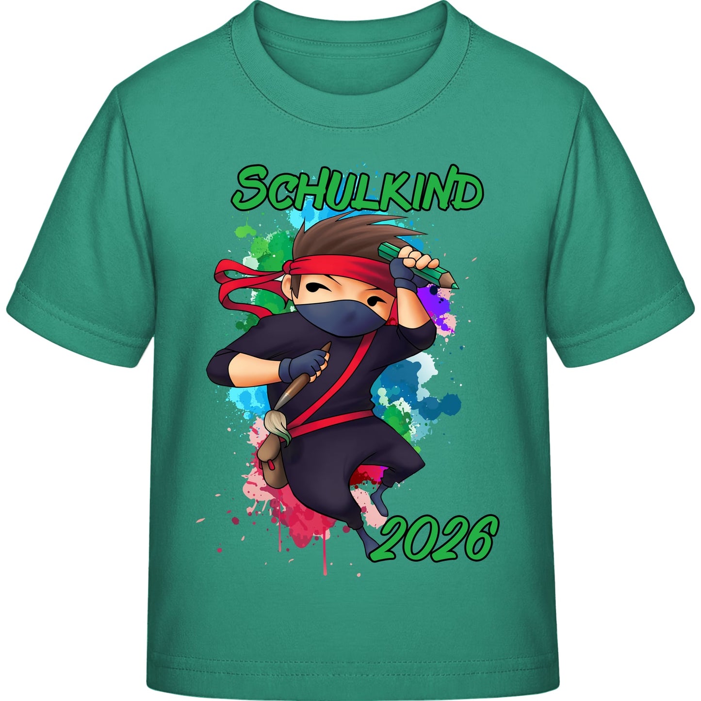 Kinder T-Shirt Einschulung Ninja Junge – Schulkind 2026