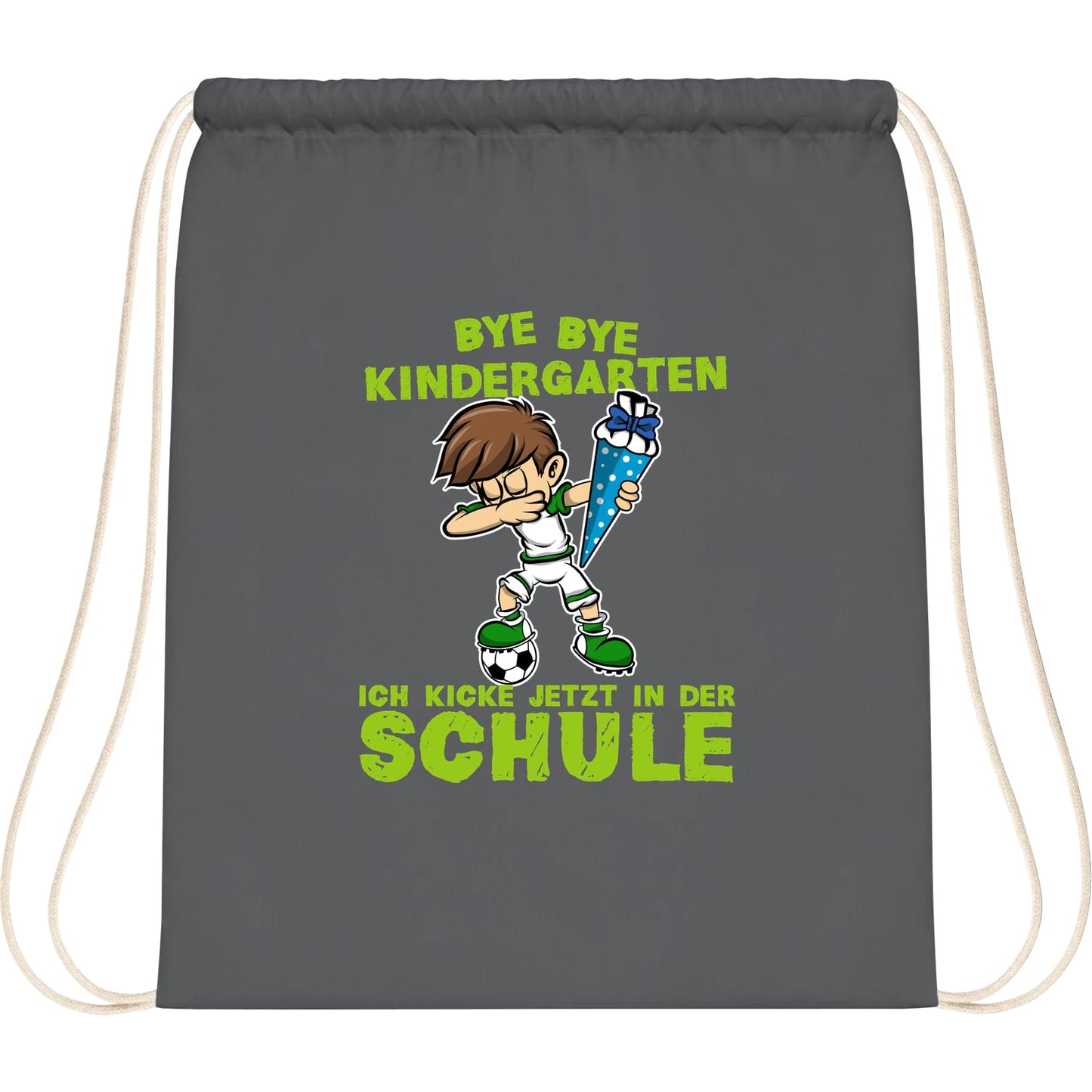 Turnbeutel Einschulung Fußball Junge – Bye Bye Kindergarten
