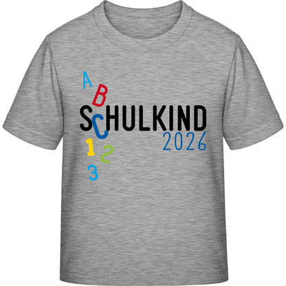 Kinder T-Shirt Einschulung ABC Schulkind 2026 – Schulstart-Geschenk
