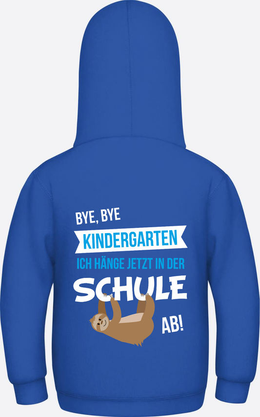 Hoodie Bye Bye Kindergarten – Personalisiert zum Schulanfang - Royal Blue