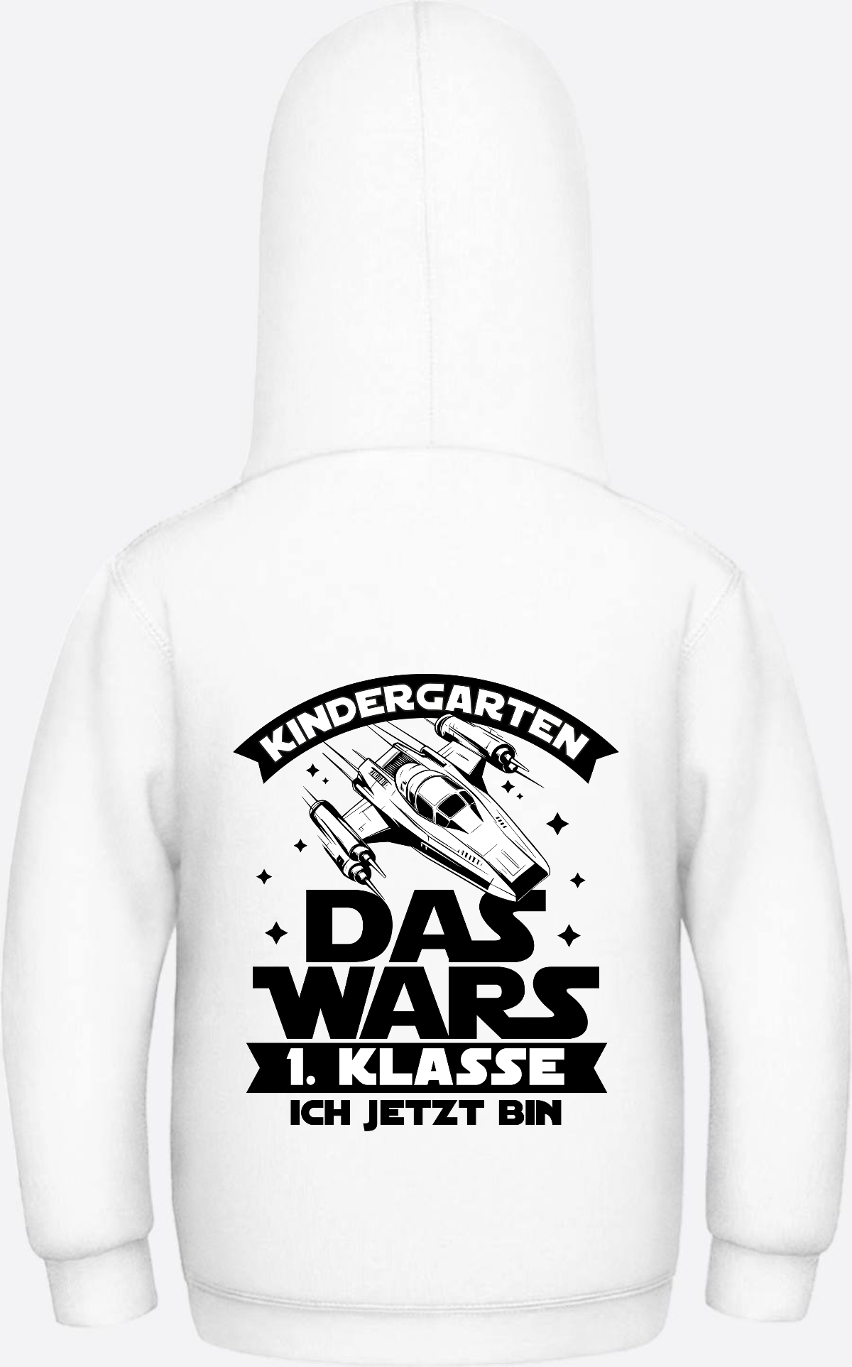 Hoodie Einschulung: Kindergarten Das wars – 1. Klasse - Arctic White