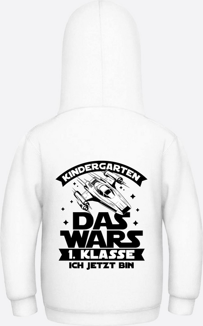 Hoodie Einschulung: Kindergarten Das wars – 1. Klasse - Arctic White
