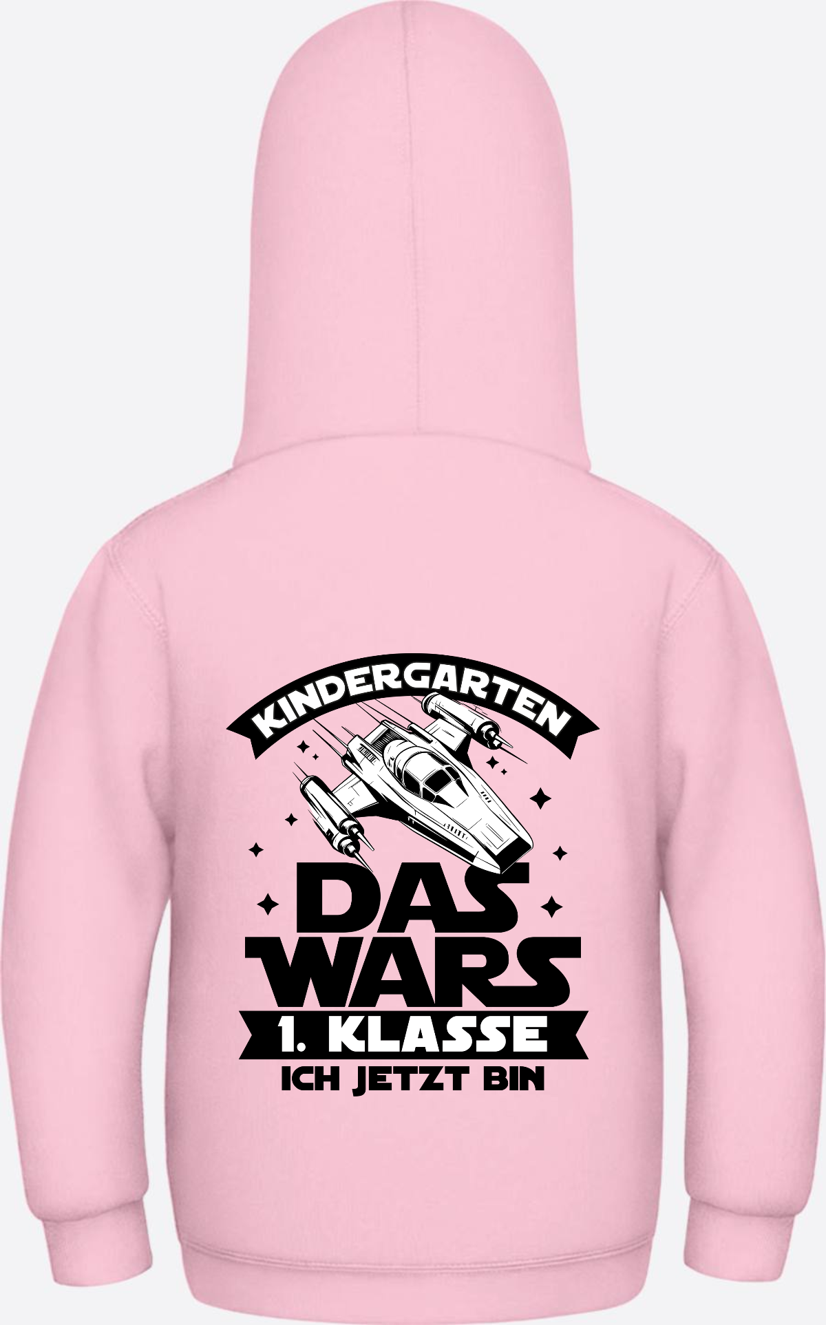 Hoodie Einschulung: Kindergarten Das wars – 1. Klasse - Baby Pink