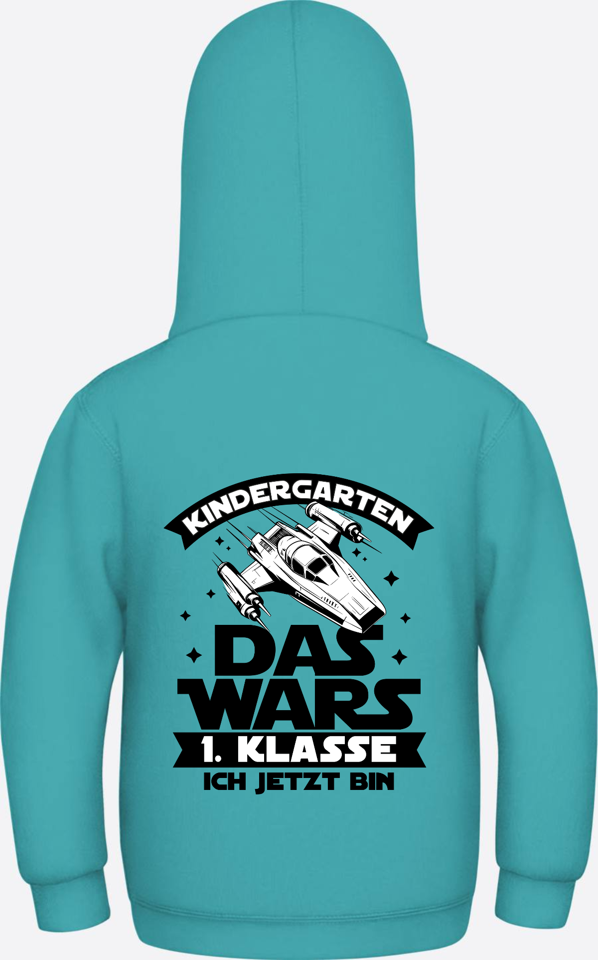 Hoodie Einschulung: Kindergarten Das wars – 1. Klasse - Hawaiian Blue