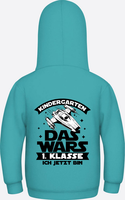 Hoodie Einschulung: Kindergarten Das wars – 1. Klasse - Hawaiian Blue