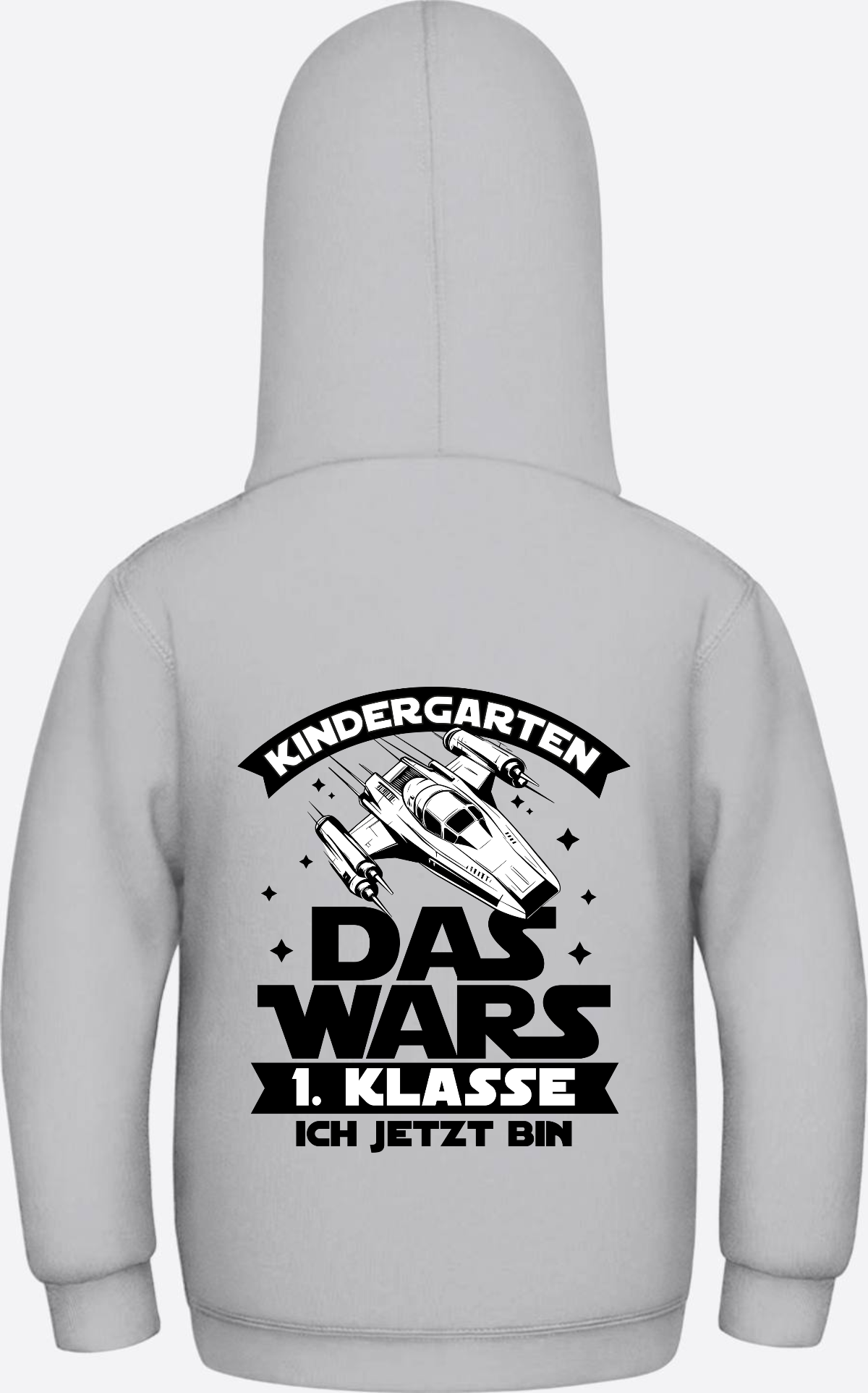 Hoodie Einschulung: Kindergarten Das wars – 1. Klasse - Heather Grey