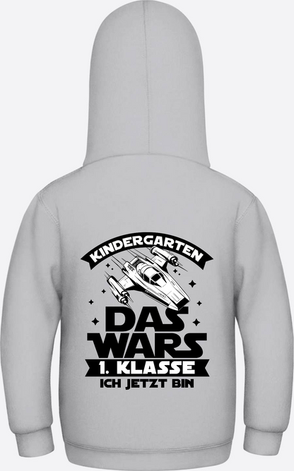 Hoodie Einschulung: Kindergarten Das wars – 1. Klasse - Heather Grey