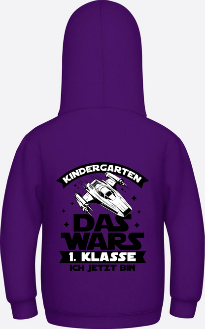 Hoodie Einschulung: Kindergarten Das wars – 1. Klasse - Purple