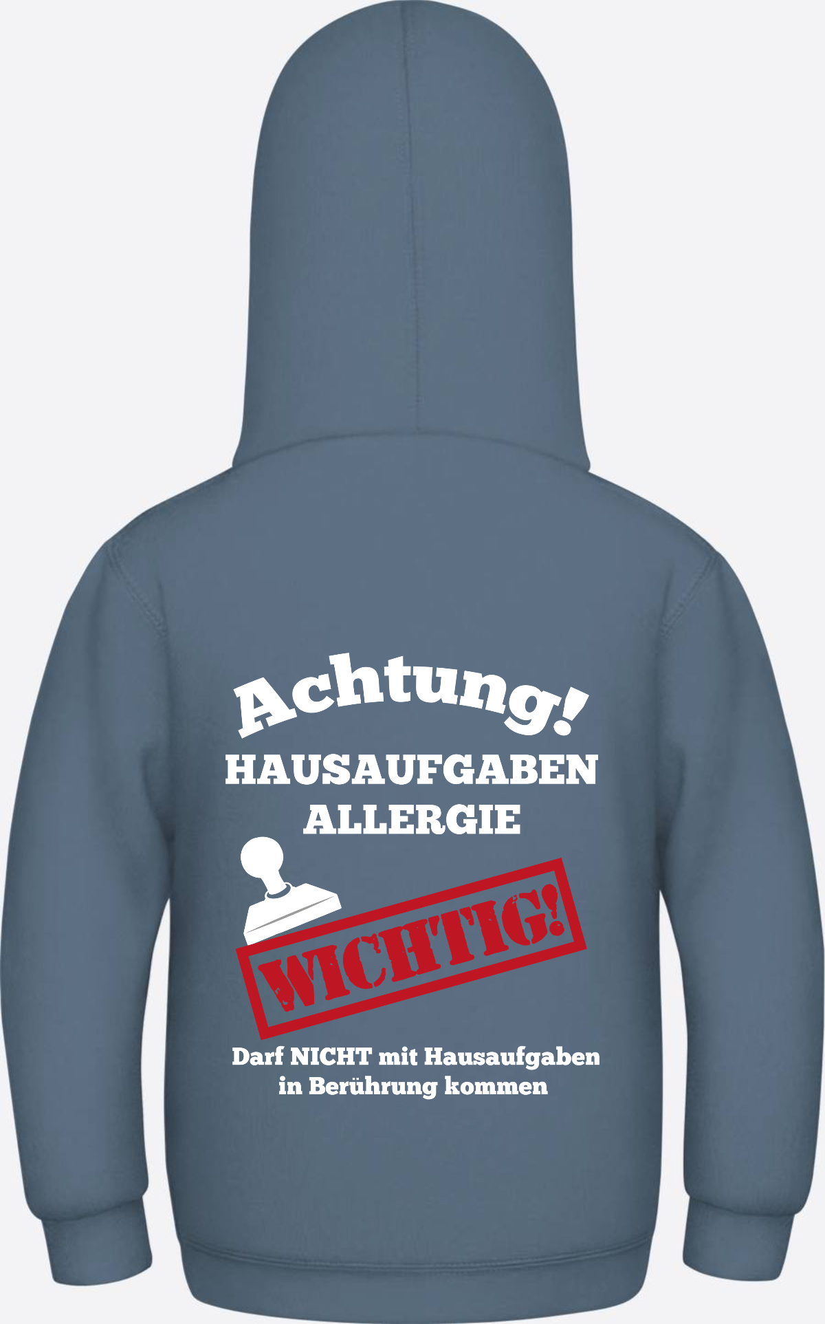 Hoodie Hausaufgaben Allergie – Lustiges Einschulungsgeschenk - Airforce Blue