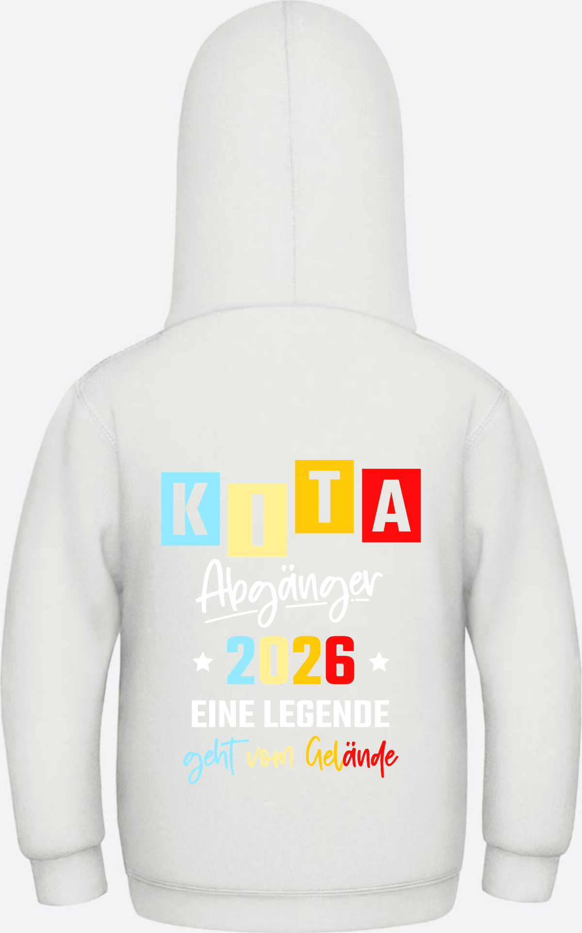 Hoodie Kita Abgänger 2026 - Eine Legende | Personalisiert - Ash