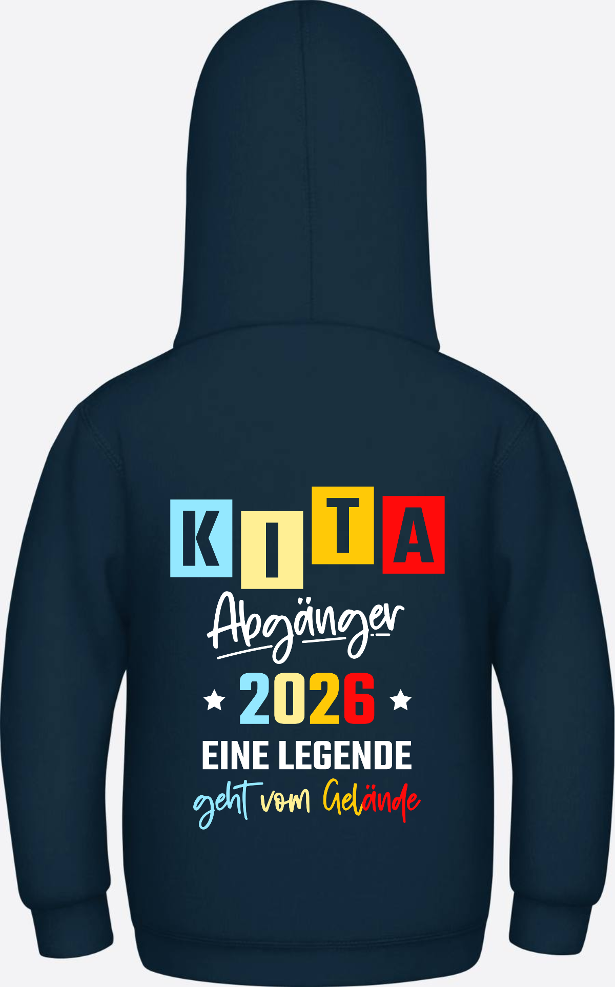 Hoodie Kita Abgänger 2026 - Eine Legende | Personalisiert - New French Navy