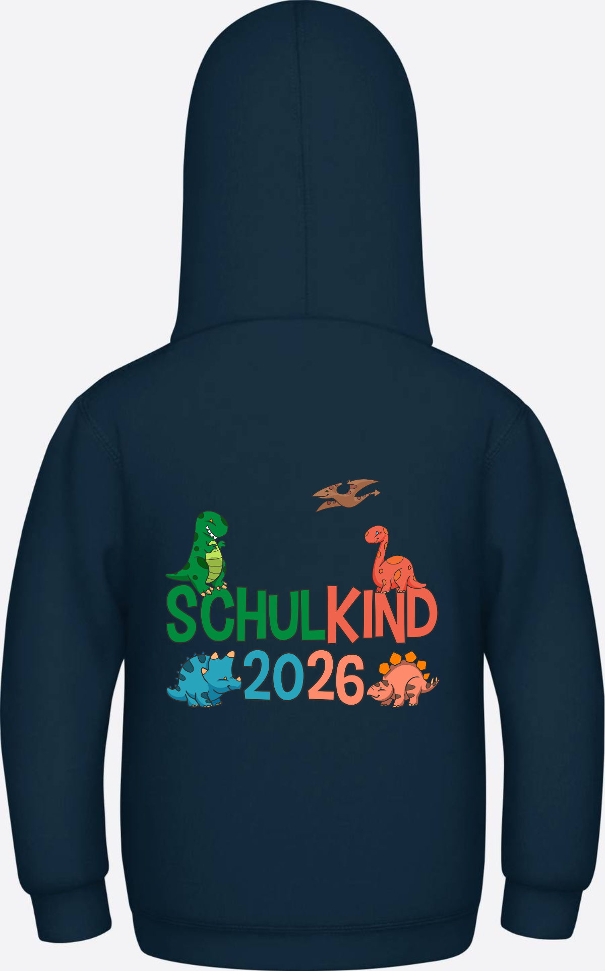 Hoodie Schulkind 2026 Dinos – Geschenk zur Einschulung - New French Navy