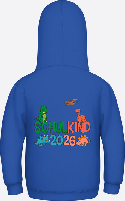 Hoodie Schulkind 2026 Dinos – Geschenk zur Einschulung - Royal Blue