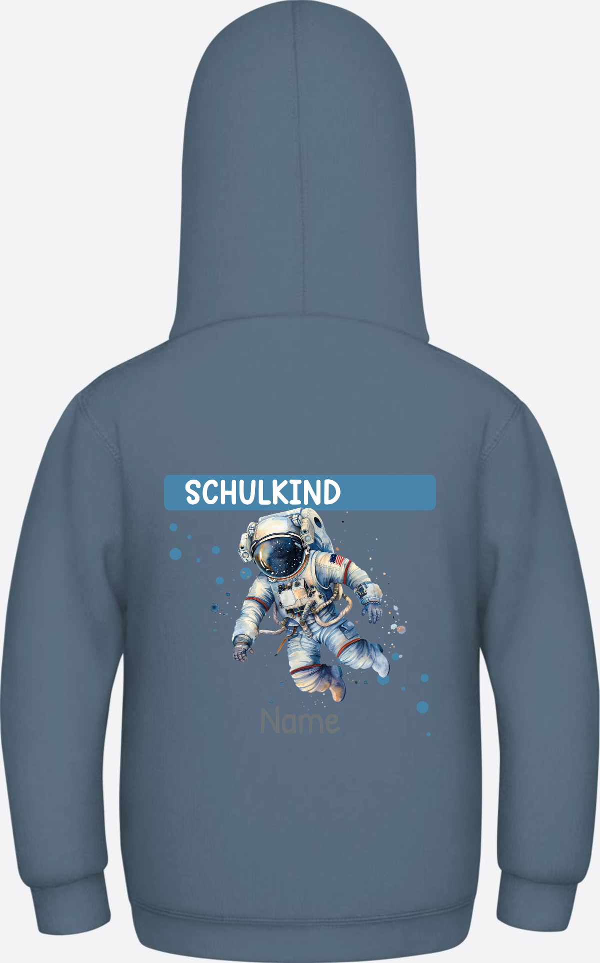Hoodie zur Einschulung – Personalisiertes Geschenk mit Namen - Airforce Blue
