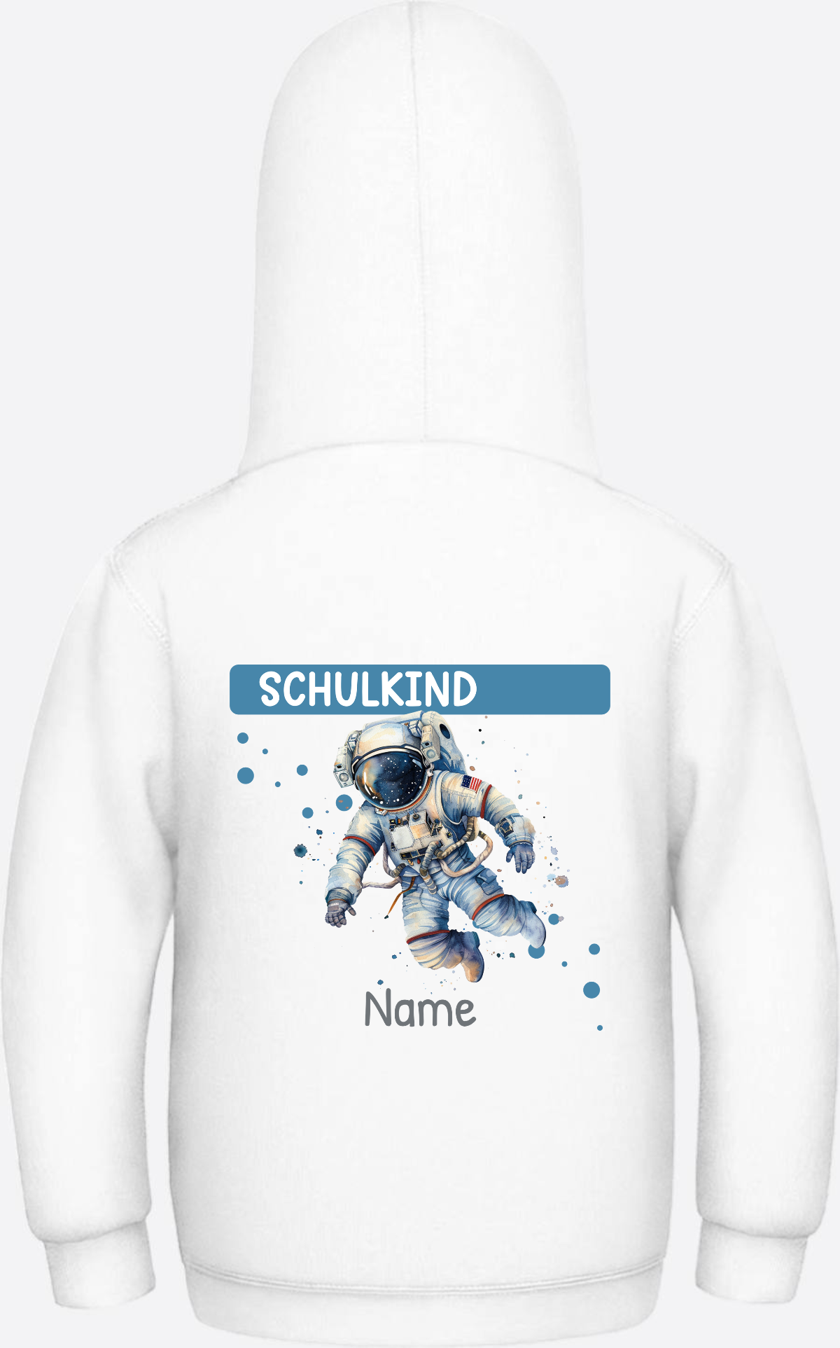 Hoodie zur Einschulung – Personalisiertes Geschenk mit Namen - Arctic White
