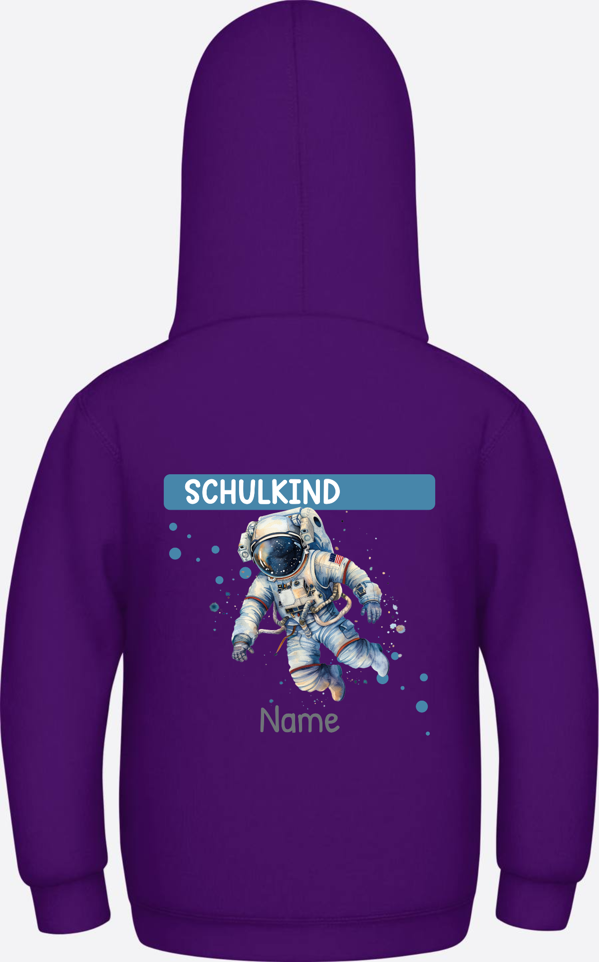 Hoodie zur Einschulung – Personalisiertes Geschenk mit Namen - Purple