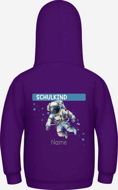 Hoodie zur Einschulung – Personalisiertes Geschenk mit Namen - Purple