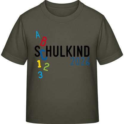 Kinder T-Shirt Einschulung ABC Schulkind 2026 – Schulstart-Geschenk