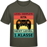 Kinder T-Shirt Einschulung Gamer – Level Complete Kita, Next Level 1. Klasse
