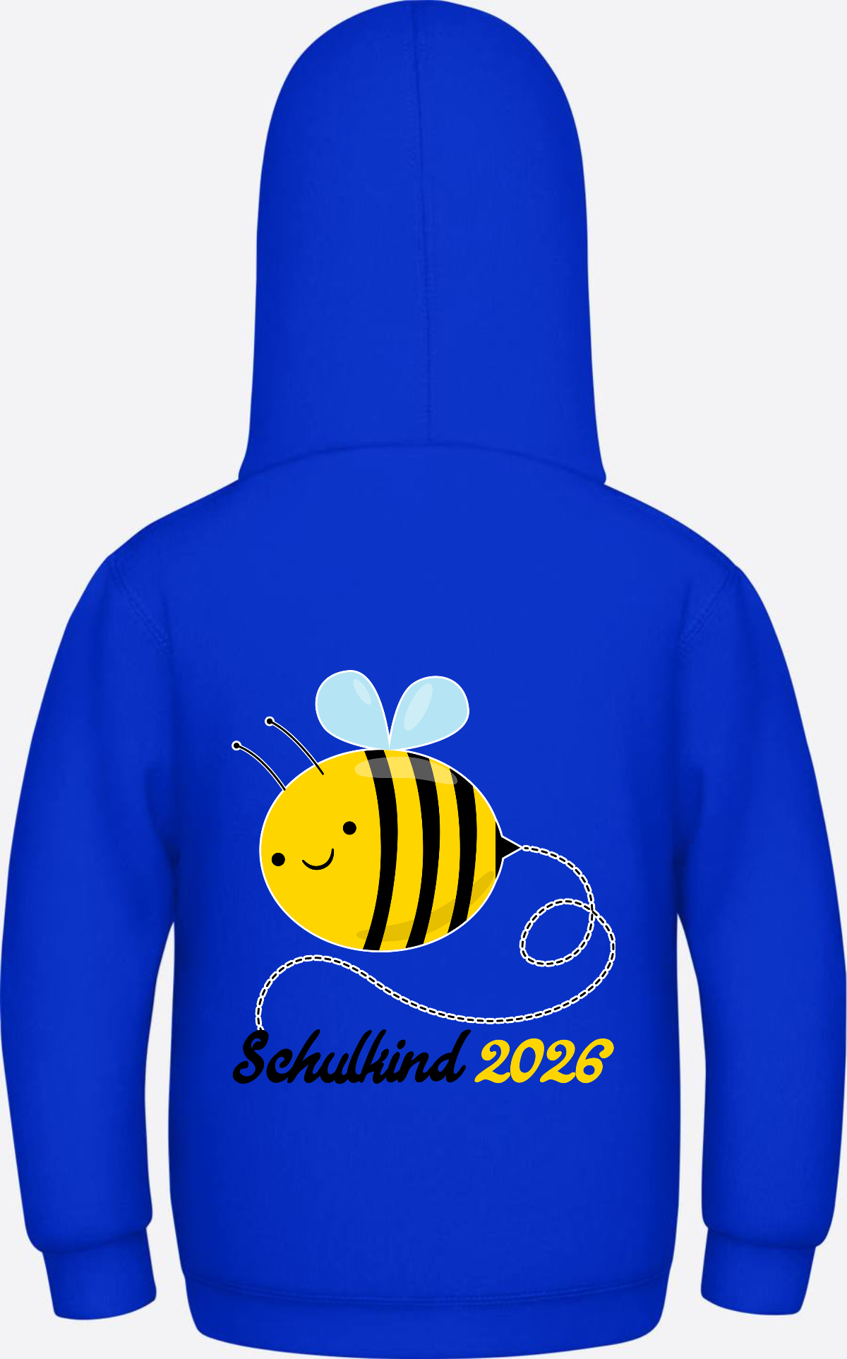Kinder Hoodie Biene Schulkind 2026 - Geschenk zur Einschulung - Bright Royal