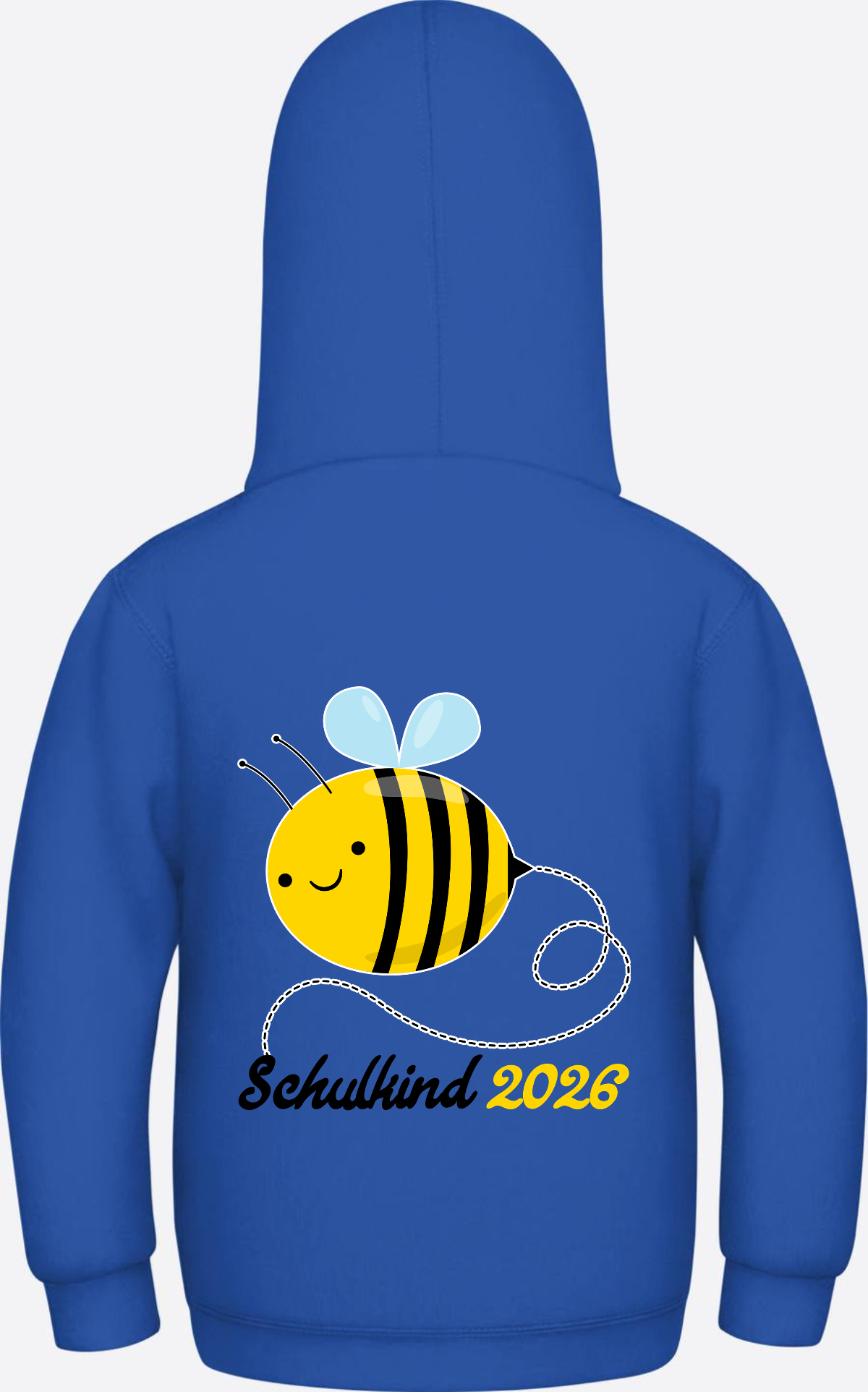 Kinder Hoodie Biene Schulkind 2026 - Geschenk zur Einschulung - Royal Blue