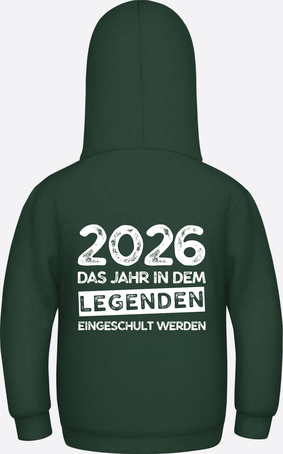 Kinder Hoodie Einschulung 2026 – Legenden werden eingeschult - Bottle Green