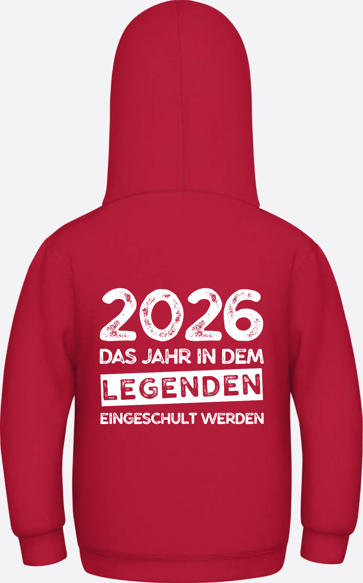 Kinder Hoodie Einschulung 2026 – Legenden werden eingeschult - Fire Red