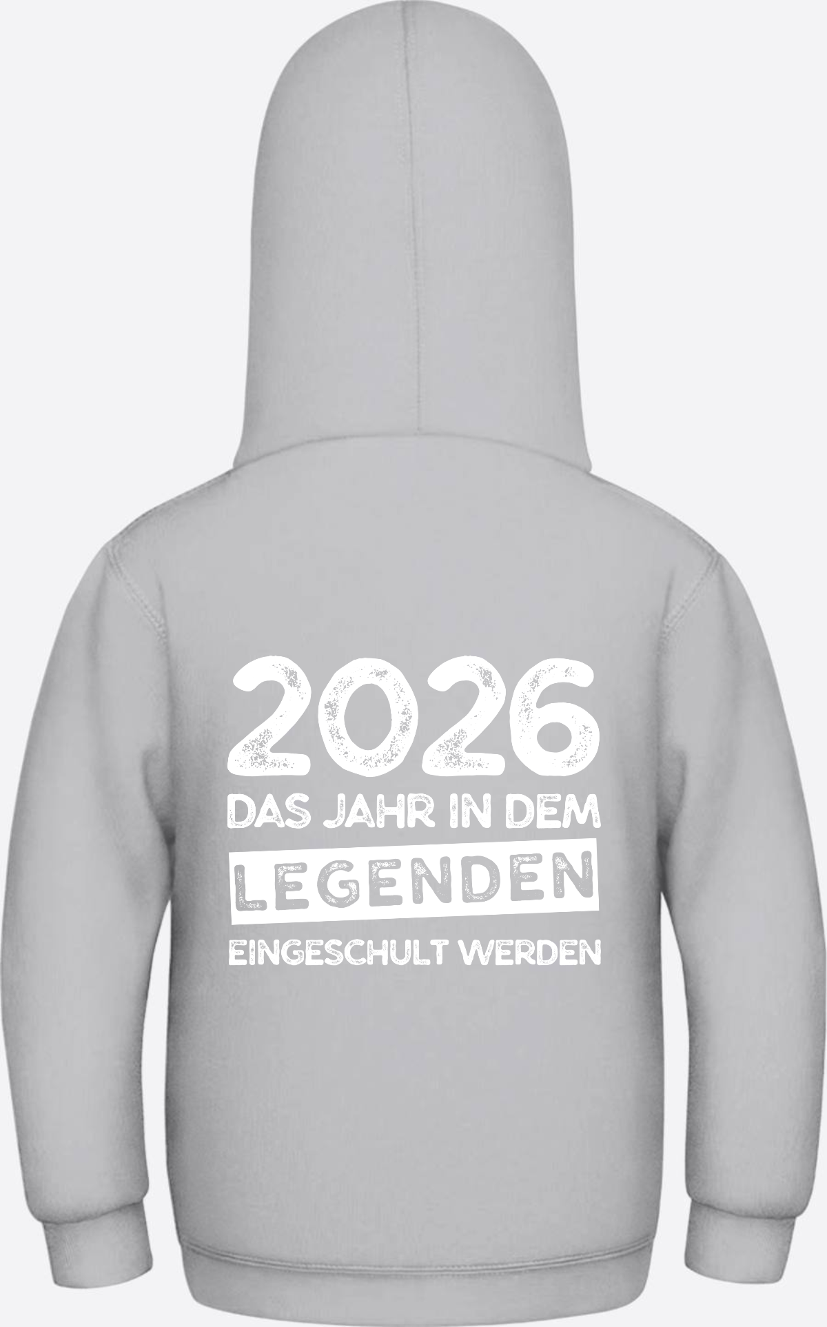 Kinder Hoodie Einschulung 2026 – Legenden werden eingeschult - Heather Grey