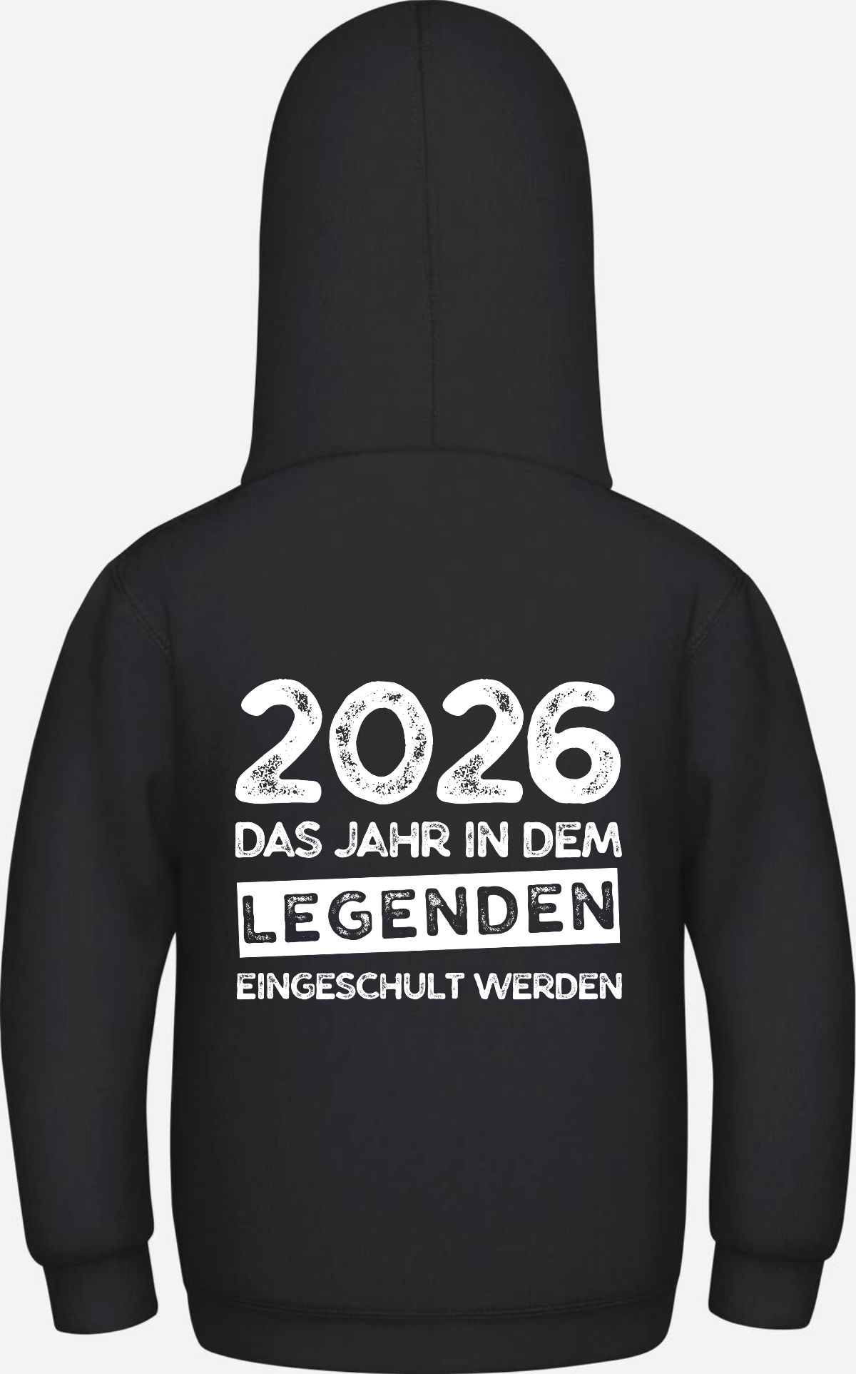 Kinder Hoodie Einschulung 2026 – Legenden werden eingeschult - Jet Black
