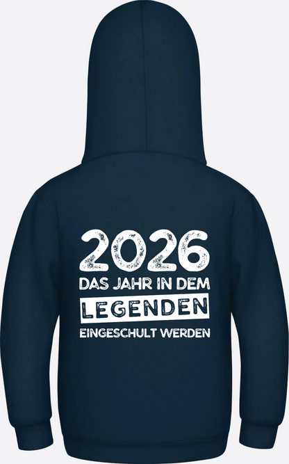 Kinder Hoodie Einschulung 2026 – Legenden werden eingeschult - New French Navy
