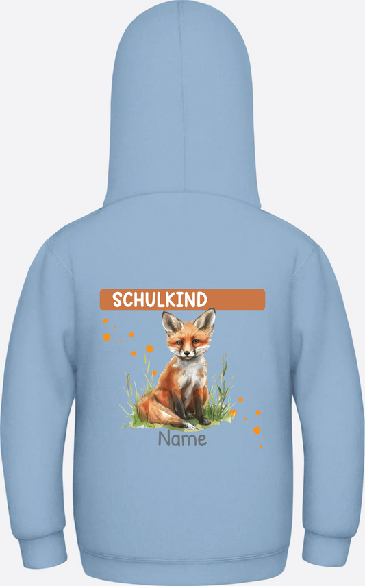 Kinder Hoodie Einschulung – Personalisiert mit Namen - Sky Blue