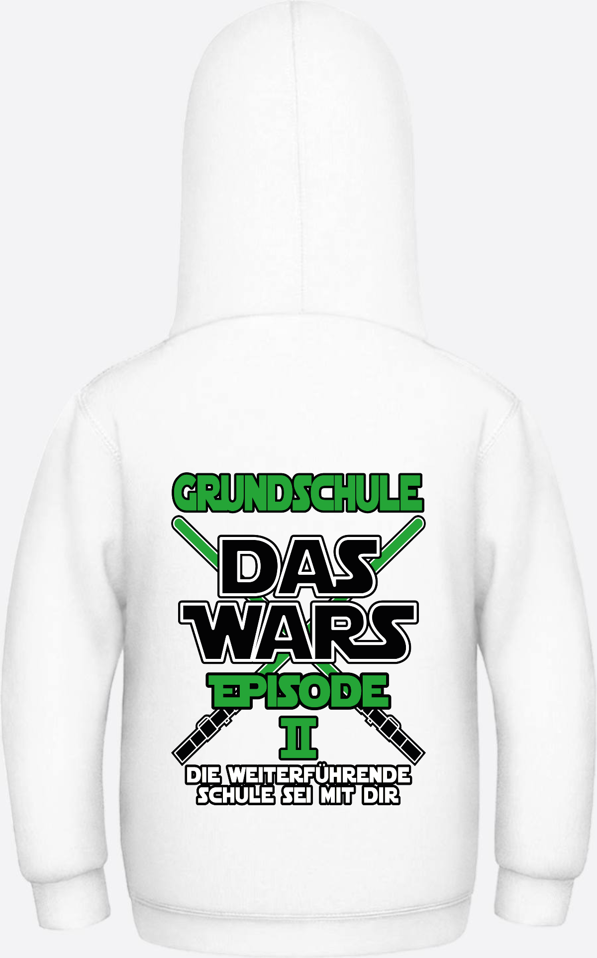 Kinder Hoodie Grundschule Das Wars Episode 2 – Personalisiert - Arctic White