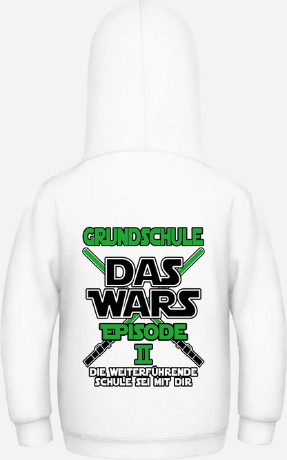Kinder Hoodie Grundschule Das Wars Episode 2 – Personalisiert - Arctic White