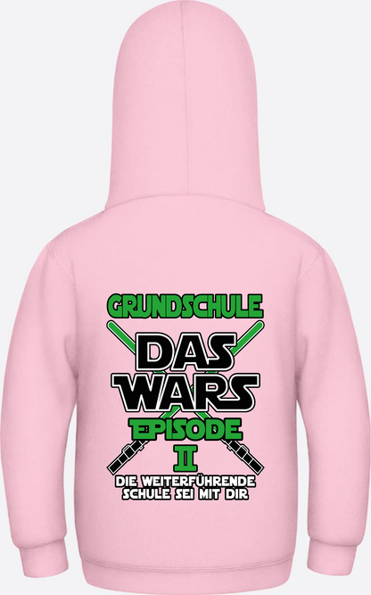 Kinder Hoodie Grundschule Das Wars Episode 2 – Personalisiert - Baby Pink