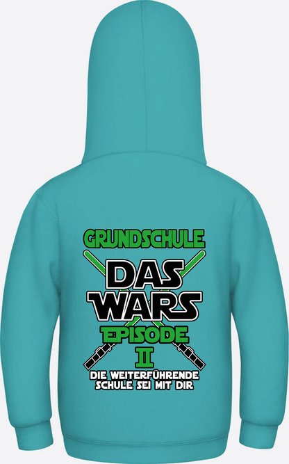 Kinder Hoodie Grundschule Das Wars Episode 2 – Personalisiert - Hawaiian Blue