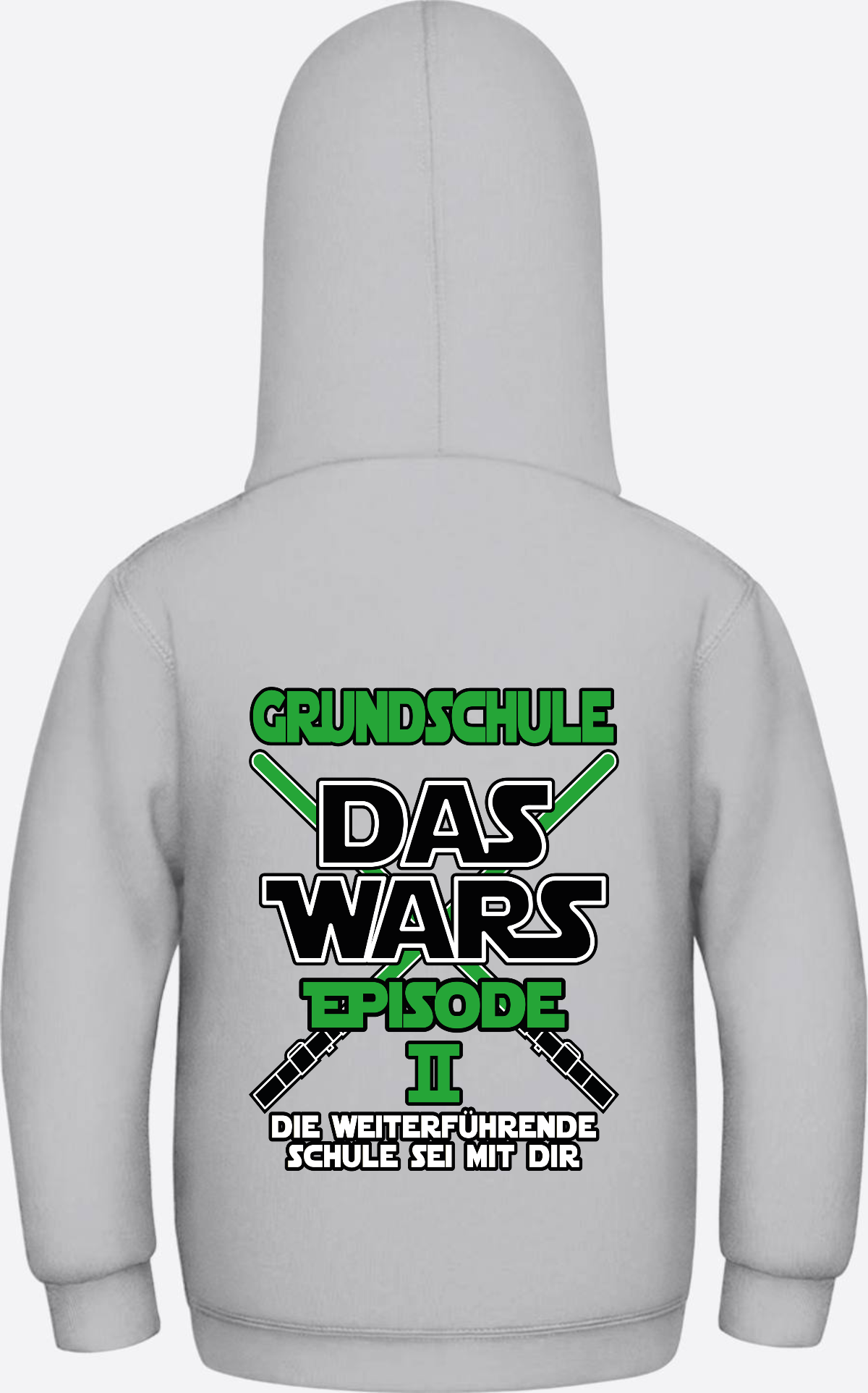 Kinder Hoodie Grundschule Das Wars Episode 2 – Personalisiert - Heather Grey