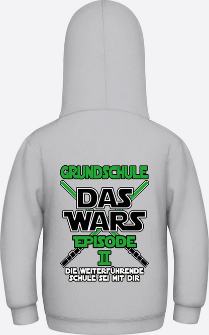 Kinder Hoodie Grundschule Das Wars Episode 2 – Personalisiert - Heather Grey