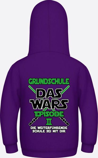 Kinder Hoodie Grundschule Das Wars Episode 2 – Personalisiert - Purple