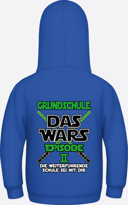 Kinder Hoodie Grundschule Das Wars Episode 2 – Personalisiert - Royal Blue